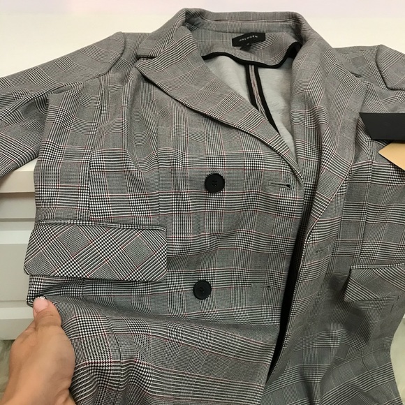 Halogen Structured Plaid Coat - Picture 6 of 7